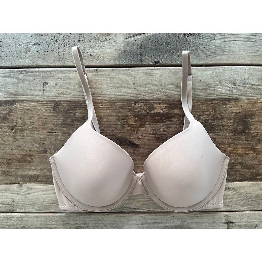 Victoria's Secret PINK Smooth Praline 32D Wear Everywhere Lined‎ T-Shirt Bra